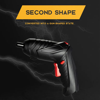 Portable Electric Screwdriver Cordless 47 in 1 Rotated 90 Degrees Rechargeable Screwdriver with LED for Home Office DIY Tools Drill Machine