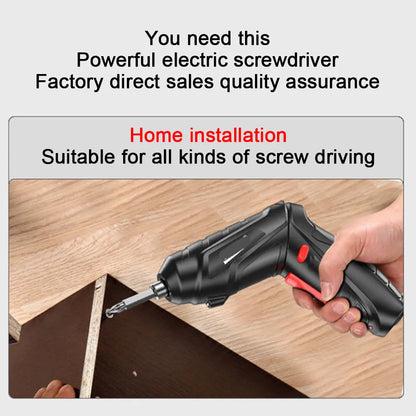 Portable Electric Screwdriver Cordless 47 in 1 Rotated 90 Degrees Rechargeable Screwdriver with LED for Home Office DIY Tools Drill Machine